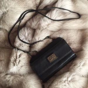 Esprit Black Leather Cross body bag
